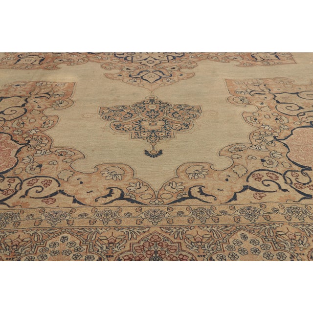 Late 19th Century Late 19th Century Persian Kerman Rug, 09'11 X 12'10 For Sale - Image 5 of 10