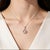 Lovely Estate 14K White Gold Diamond Drop Slide Pendant Necklace This gorgeous 14K white gold pendant necklace features:...