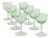 Vintage Uranium Glass Aperitif Glasses from Val Saint Lambert, 1920s, Set of 8 For Sale