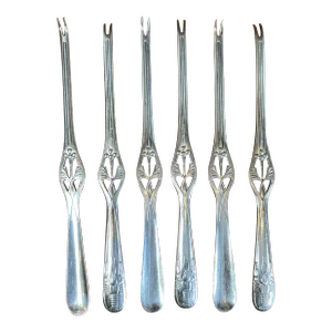 Vintage Silverplate Lobster Forks- Set of 6