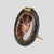 Oval Black Murano Glass Picture Frame with Brass Decor, 1970s For Sale - Image 9 of 9
