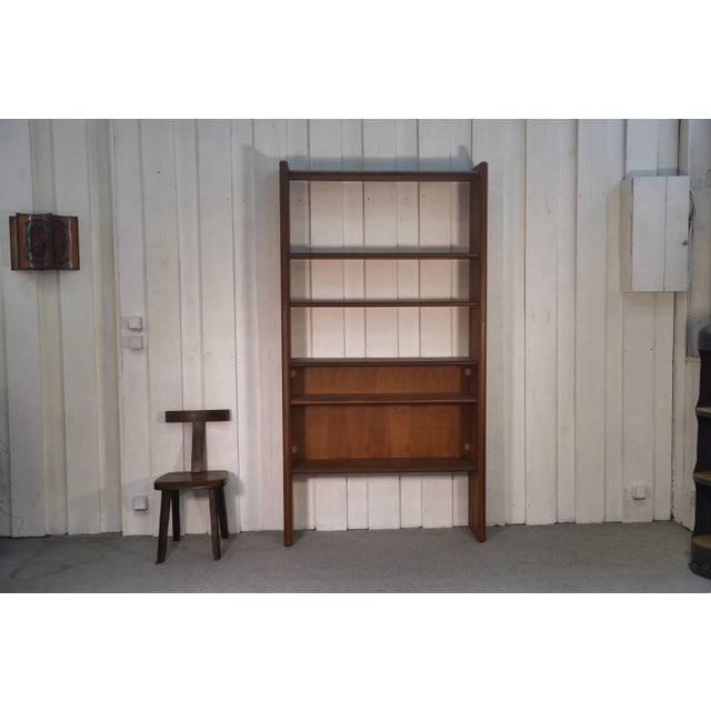 Modernist Elm Shelf by Pierre Chapo for Seltz, 1950s For Sale - Image 12 of 12