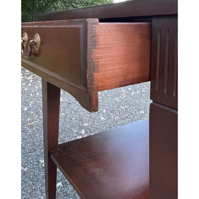 Vintage Mersman Regency Style Mahogany Side Tables - A Pair For Sale In New York - Image 6 of 12