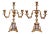 Pair of 19th Century French Louis XVI Gilt Bronze and Porcelain Candelabras For Sale