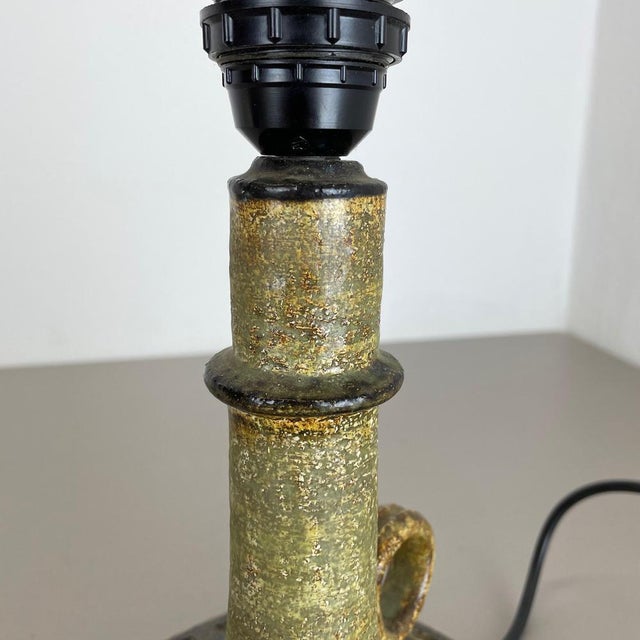 Ceramic Studio Pottery Table Light Base attributed to Jette Helleroe Ceramics, Denmark, 1970s For Sale - Image 16 of 18
