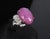 Late 20th Century Rare 21.42ct Natural Pink Star Sapphire & 0.32ct Diamond Platinum Ring, Size 8.5 For Sale - Image 14 of 18