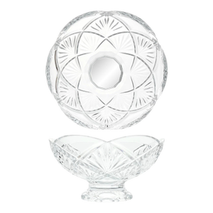 Waterford “Evie” Crystal Scalloped Footed Dish Bowl