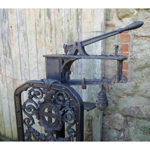 Metal Ornate 19th Century Agricultural Sack Scales by Bartlett & Son, Bristol., 1880 For Sale - Image 7 of 11