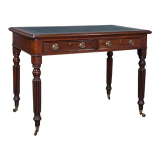 1820s Antique Regency English Mahogany Correspondence Desk For Sale