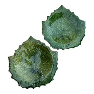 Majolica Leaves Serving Platters For Sale