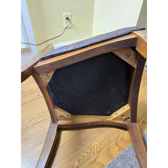 Set of 4 Mid-Century Cane Back Dining Chairs For Sale - Image 4 of 12