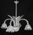 Art Deco Chandelier 4 Light by Barovier & Toso Murano Glass, 1950s For Sale - Image 9 of 12