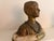 19th-Century Grande Dame Patricienne Florentine Au XVIme Siècle Roland Grange-Colombo Bronze & Marble Bust For Sale In Milwaukee - Image 6 of 8