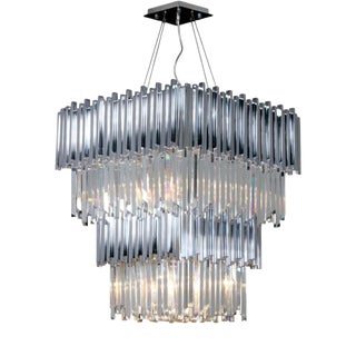 Collection Jupiter Chandelier in Metal and Crystal by Jago For Sale