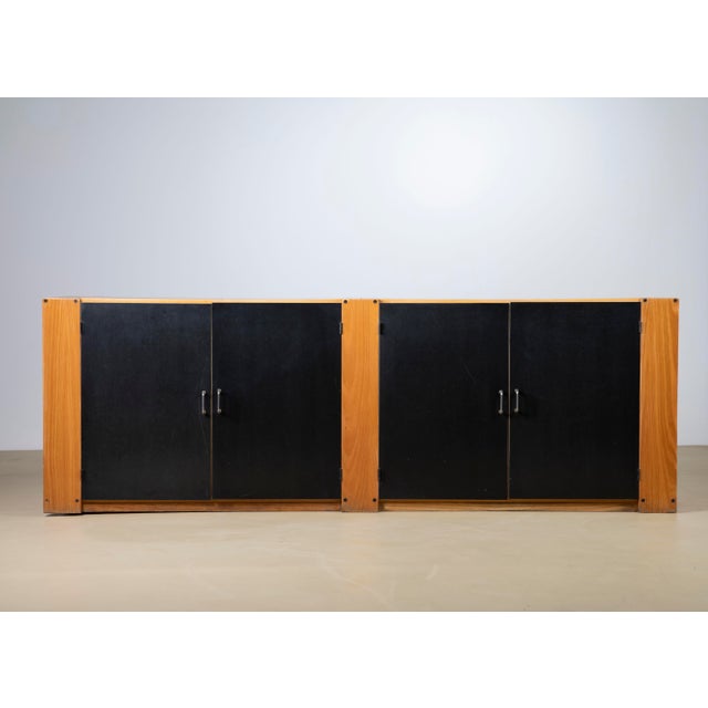Modernist Ash and Black Laminate Sideboard by Roberto Pamio & Renato Toso for Stilwood, Italy, 1970s For Sale - Image 11 of 11