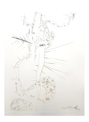 Salvador Dali - Mad Tristan - Original Etching 1970