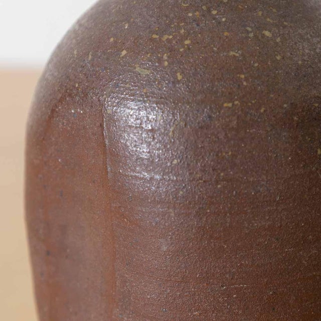 1960s Japanese Bizen Stoneware Vessel For Sale - Image 9 of 9