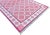 Handmade Cotton Natural Vegetable Dyed Reversible Pink and White Checked Tile Rug - 8'x10' For Sale - Image 6 of 11