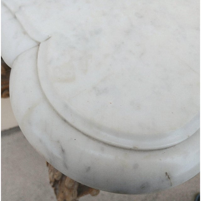 Ivory Pickled Louis XV Console Table For Sale - Image 8 of 9