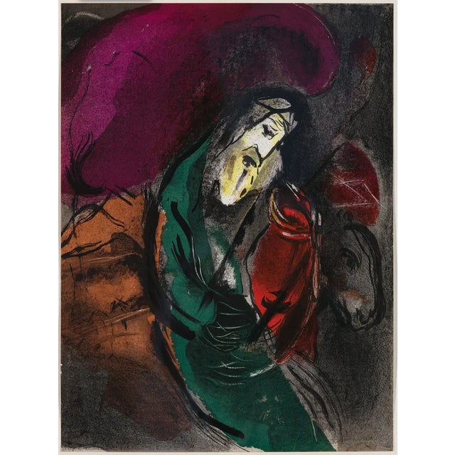Title: Jeremiah Artist: Marc Chagall Medium: Original Lithograph Marks: Not signed, not numbered Printed: by Mourlot,...