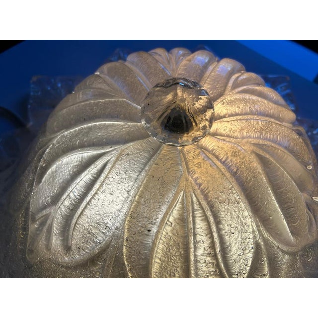 1980s Ice Queen Murano Glass Ceiling Light and Sconces, 1980s, Set of 3 For Sale - Image 5 of 17