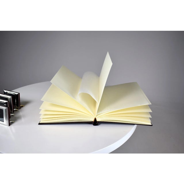 Black Four Sterling Silver Italian Photo Frames and Album For Sale - Image 8 of 13