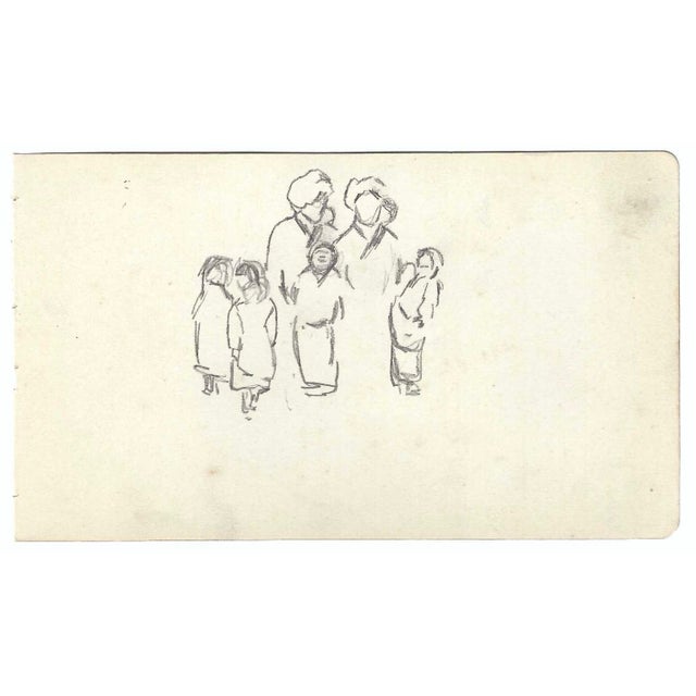 Drawing of figures in traditional outfits by a Japanese artist. Some pages are signed by the artist Shirosu and dated,...