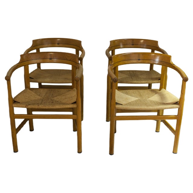 PP62 Danish Side Chairs by Hans J. Wegner, 1960s, Set of 4 For Sale