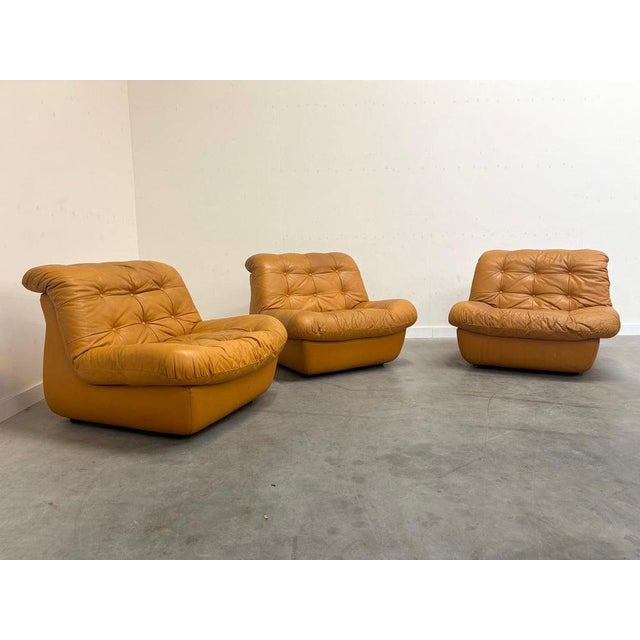 Vintage Lounge Chairs, 1970s, Set of 3 For Sale - Image 3 of 14