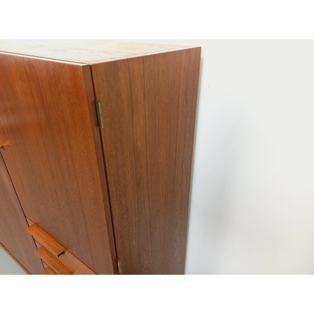 Vintage Scandinavian Sideboard in Teak and Black Metal, 1960s For Sale - Image 10 of 18