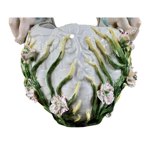 Putti Wall Decor in Meissen Porcelain, 1920s For Sale - Image 6 of 9