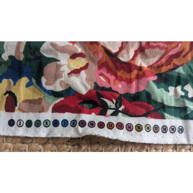 Vintage 1980s Brunschwig and Fils Botanical Garden Fabric 3 Yards For Sale - Image 9 of 11