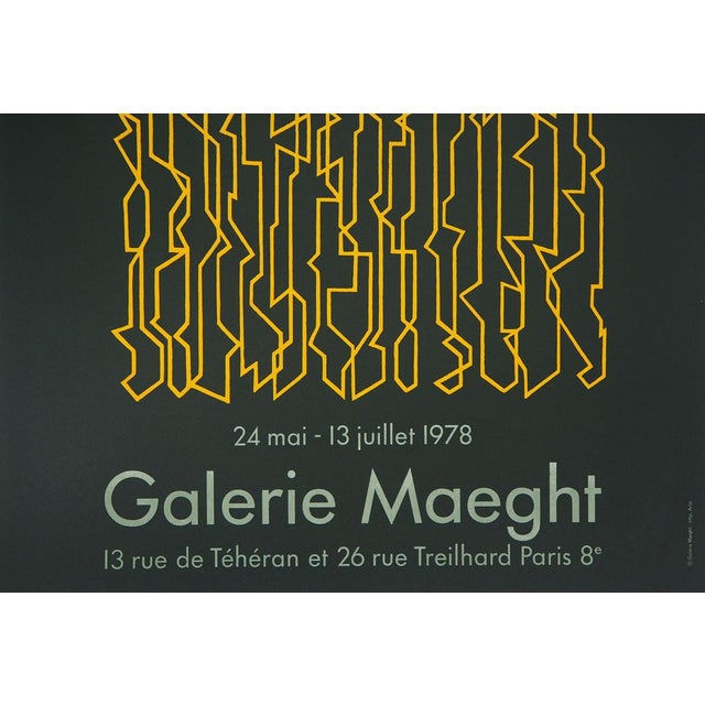 Pablo Palazuelo, Fils géométriques Poster, Lithograph For Sale - Image 4 of 6