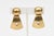 Modern Vintage 1980's Steven Vaubel Gold Plated Sculptural Pierced Dangle Earrings, A Pair For Sale - Image 3 of 10