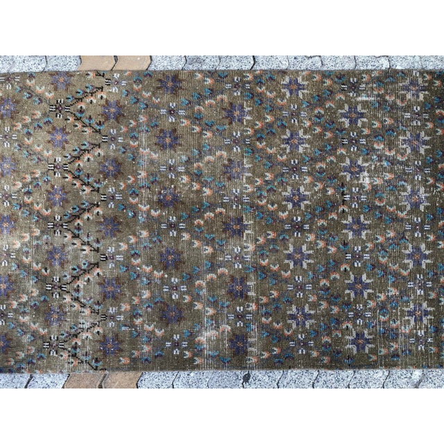 Textile 1960s Turkish Handknotted Floor Wool Rug For Sale - Image 7 of 10