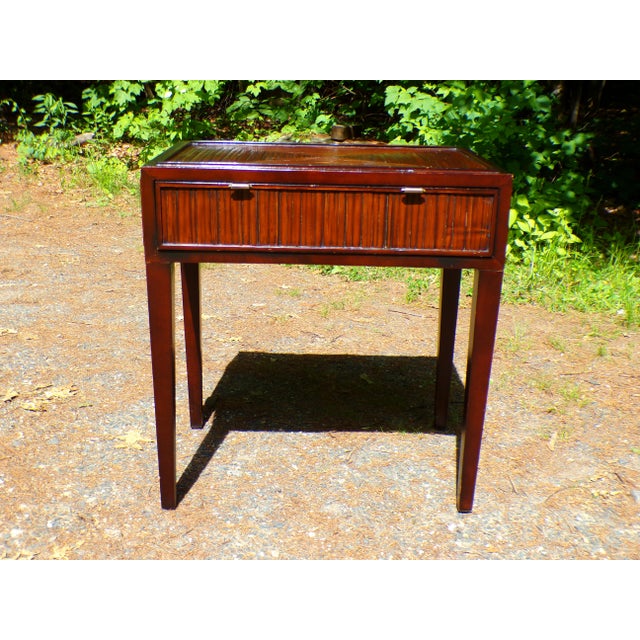 Vintage McGuire Faubourg Collection Table Desk For Sale - Image 11 of 17