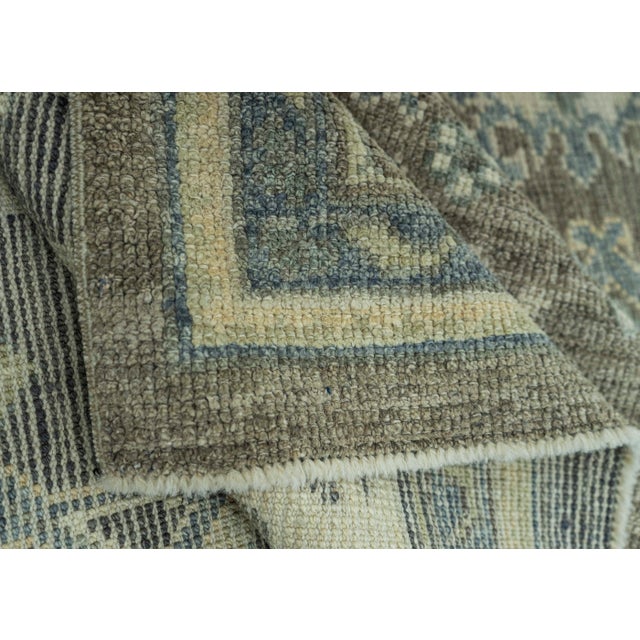 Turkish Oushak Rug 2'9" x 14' #19286 For Sale In Houston - Image 6 of 8