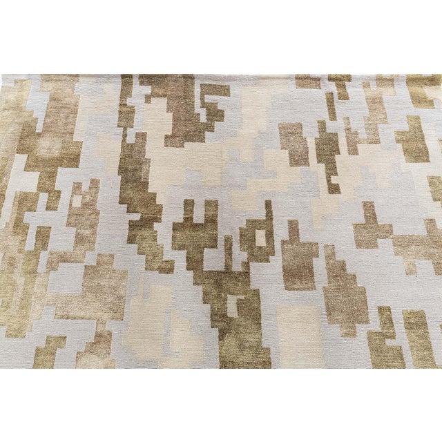 Modern Arthur Dunnam Abstract Design Handmade Rug for Doris Leslie Blau For Sale - Image 3 of 8