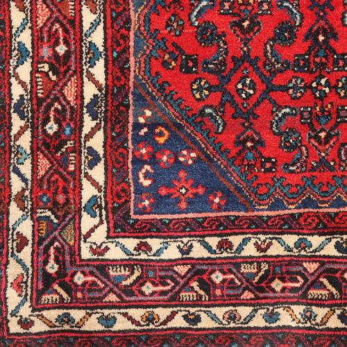 Antique Hosseimbad Heavy Knot Rug in Cotton and Wool For Sale - Image 5 of 8