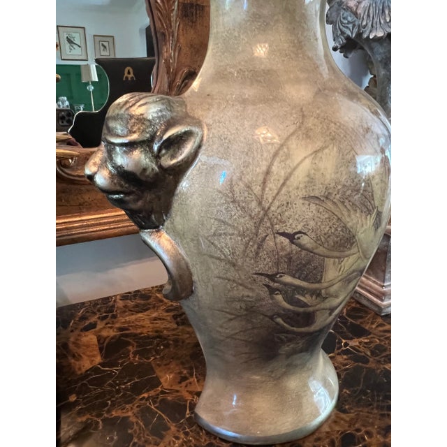 Shabby Chic Bombay Swan Wall Pocket For Sale - Image 3 of 9