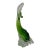 Alfredo Barbini Style Murano Green Crystal Porpoise For Sale