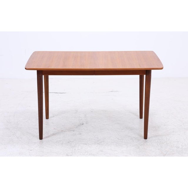 Mid-Century Extendable Teak Dining Table by Gustav Bahus For Sale - Image 3 of 15