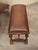 Theodore Alexander Bench for Theodore Alexander, William's Window Seat, Ornate Base W Leather Cover For Sale - Image 4 of 15