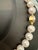 Cultured Chinees Pearl Necklace Length 15", 18 Karat Two Tone Gold Clasp For Sale - Image 4 of 8