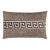 Scalamandre 22" x 14" Greek Key Lumbar Pillow in Umber For Sale