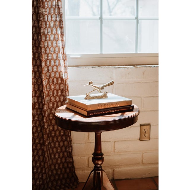 Brown Vintage Solid American Walnut Pedestal Table For Sale - Image 8 of 14