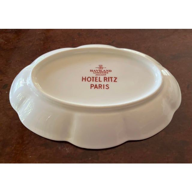 Haviland Limoges Puce Floral Porcelain Soap Dish or Pin Tray for Hotel Ritz, Paris For Sale - Image 10 of 12