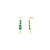 Metal Natural 4.32 Carat Emerald Diamond Earrings in Solid 14k Gold- A Pair For Sale - Image 7 of 12