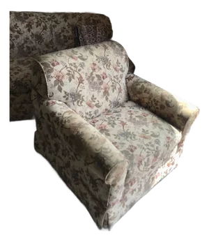 Upholstered Vintage Floral Armchair