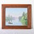 Wood French Vintage Framed Landscape Painting For Sale - Image 7 of 11